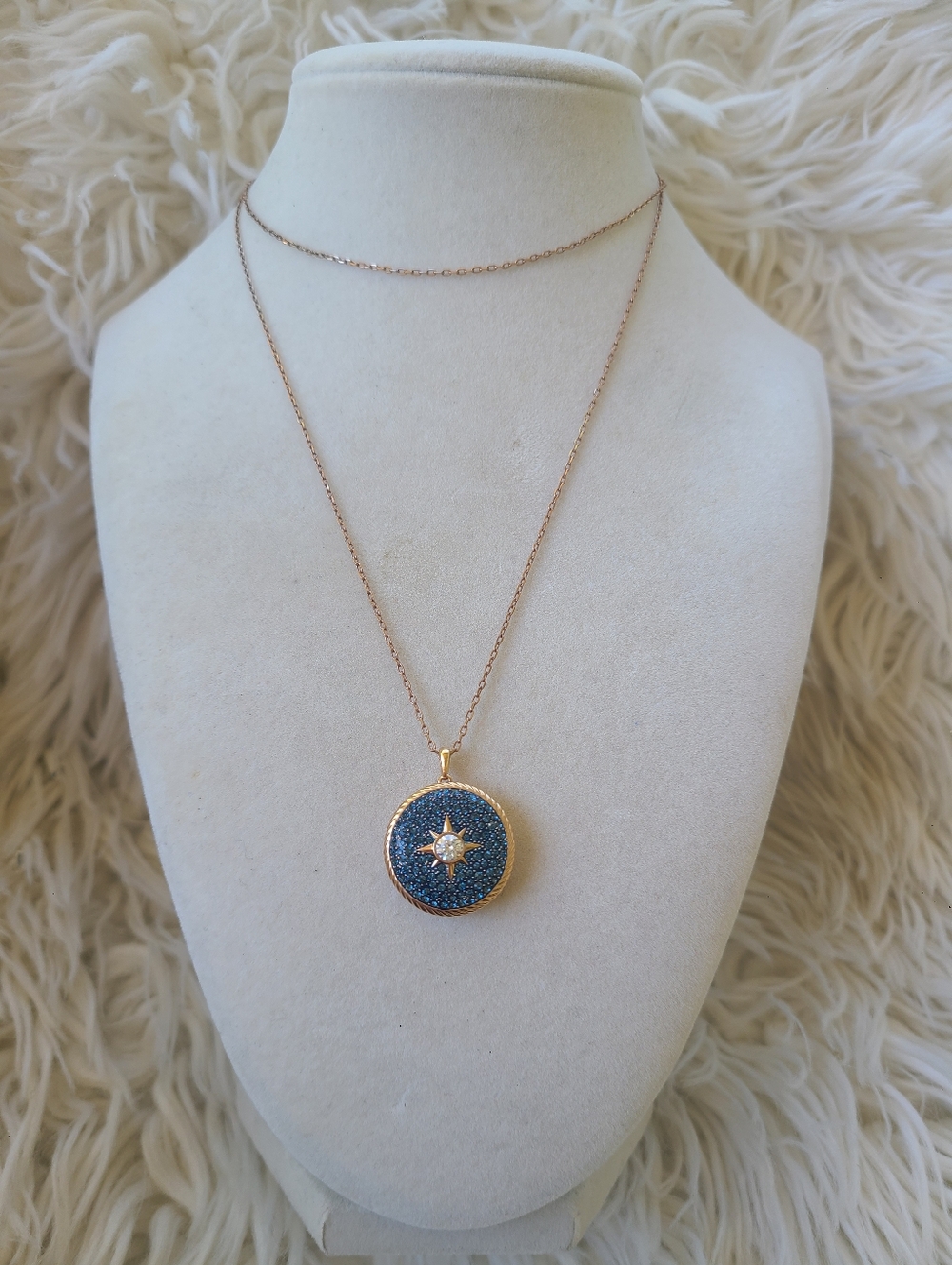 Swarovski Blue Crystal Locket- Excellent Condition Comes in a non-Swarovski box